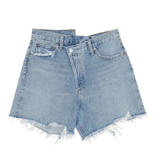 Agolde Pants - - NEW AGOLDE Agolde Criss Cross Short 'Symbol' size 32 B1951